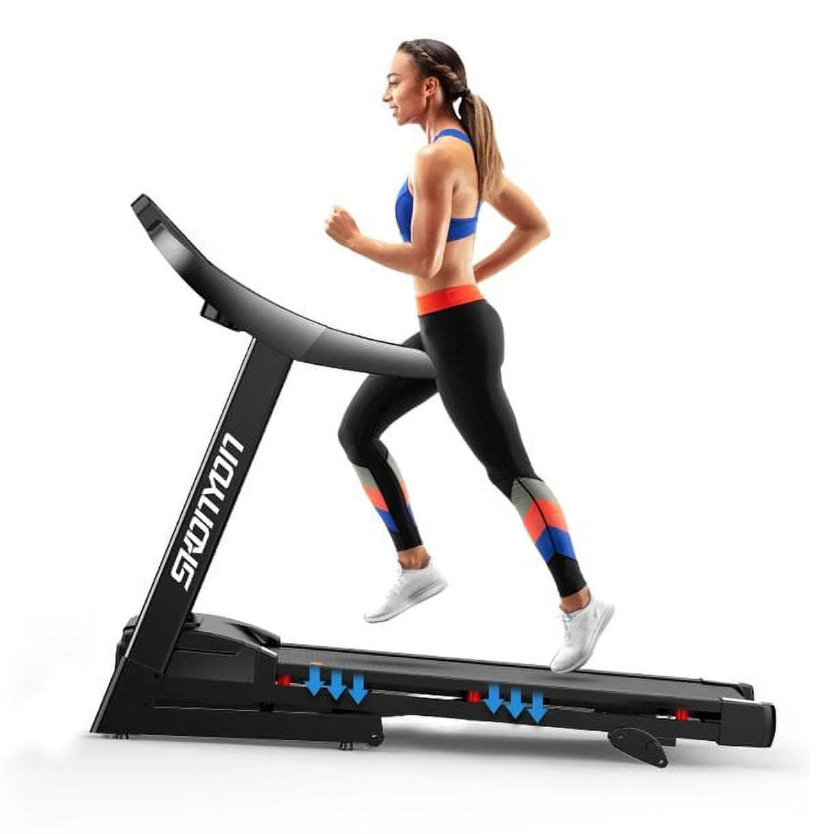 Folding Electric Treadmill 280 LBS Weight Capacity V319353