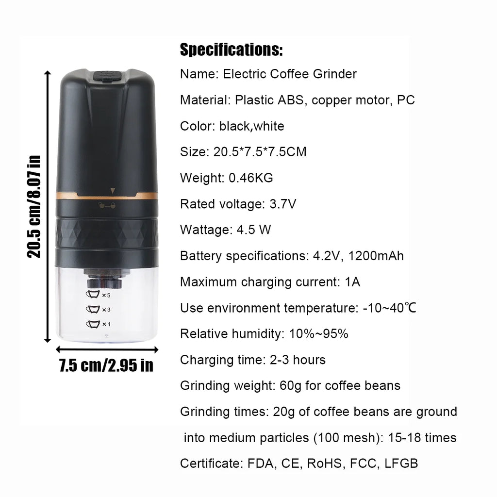Cordless Burr Electric Coffee Grinder N9177
