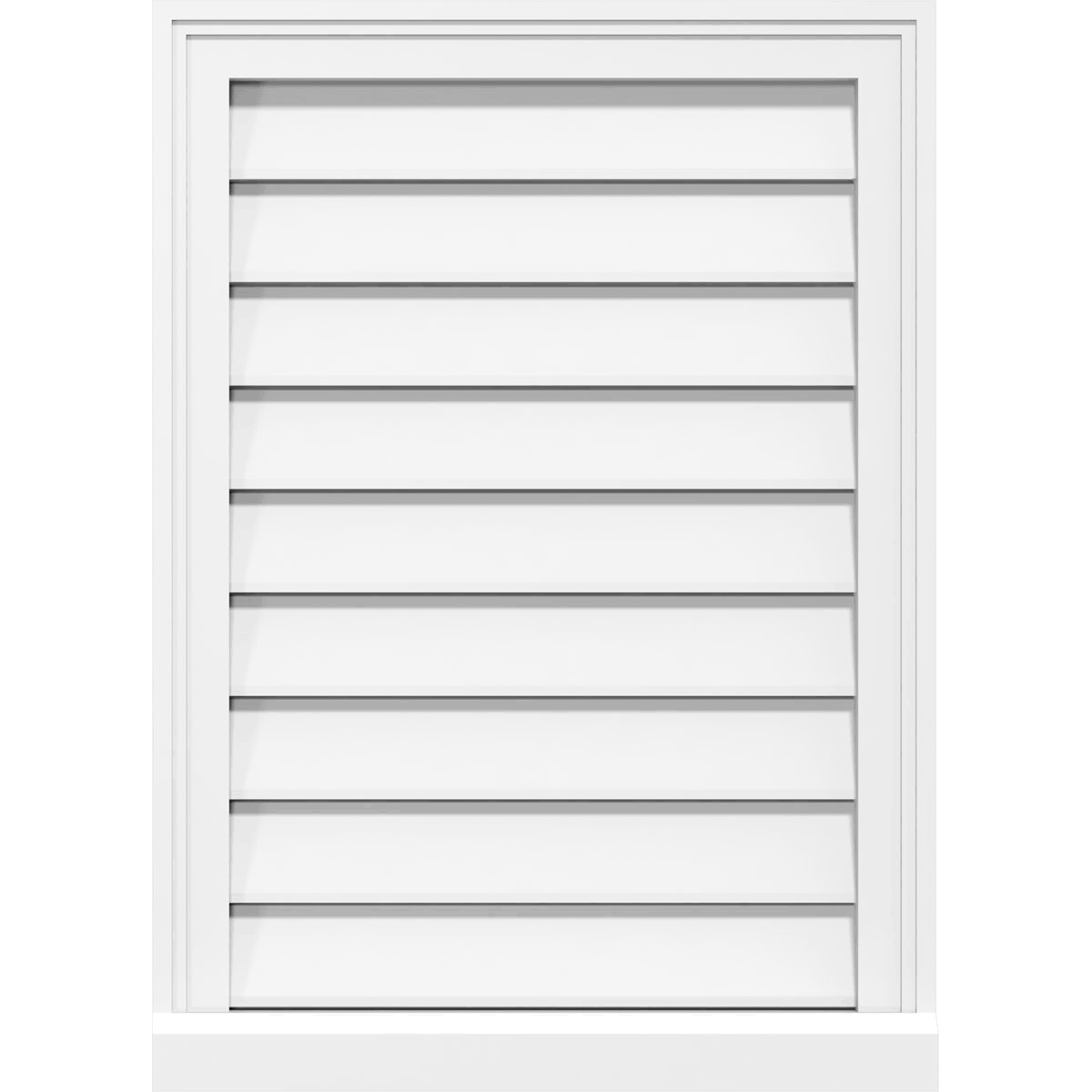PVC Gable Vent with Brickmould P1133