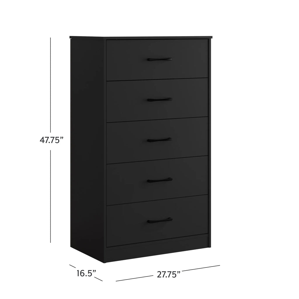 White 5 Drawer Dresser G306