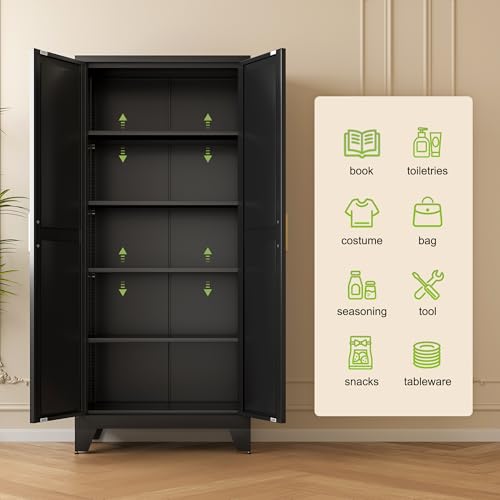 White Metal Filing Cabinet with Drawer and 4 Adjustable Shelves Z11982