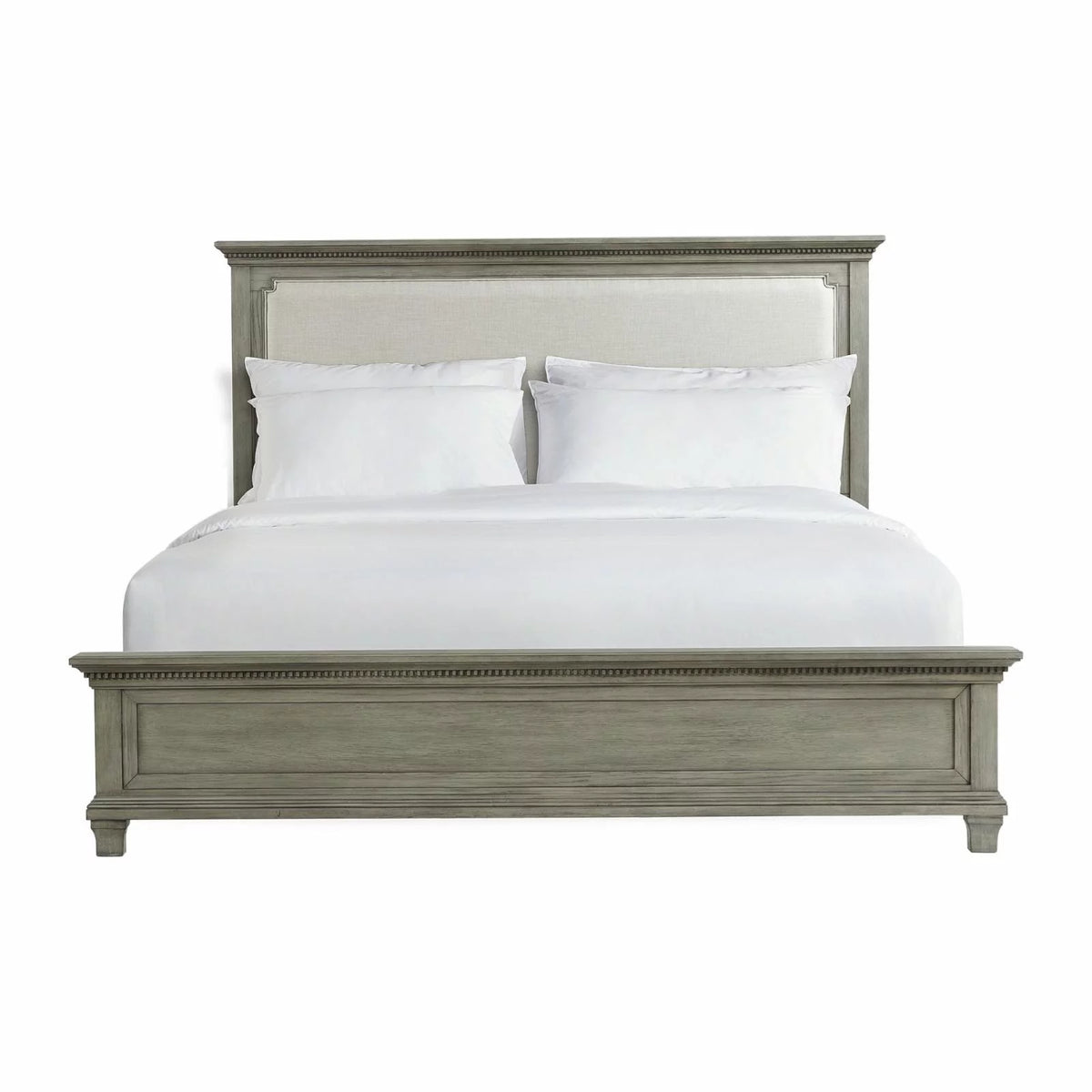 King Grey Wood Panel Bed B52591