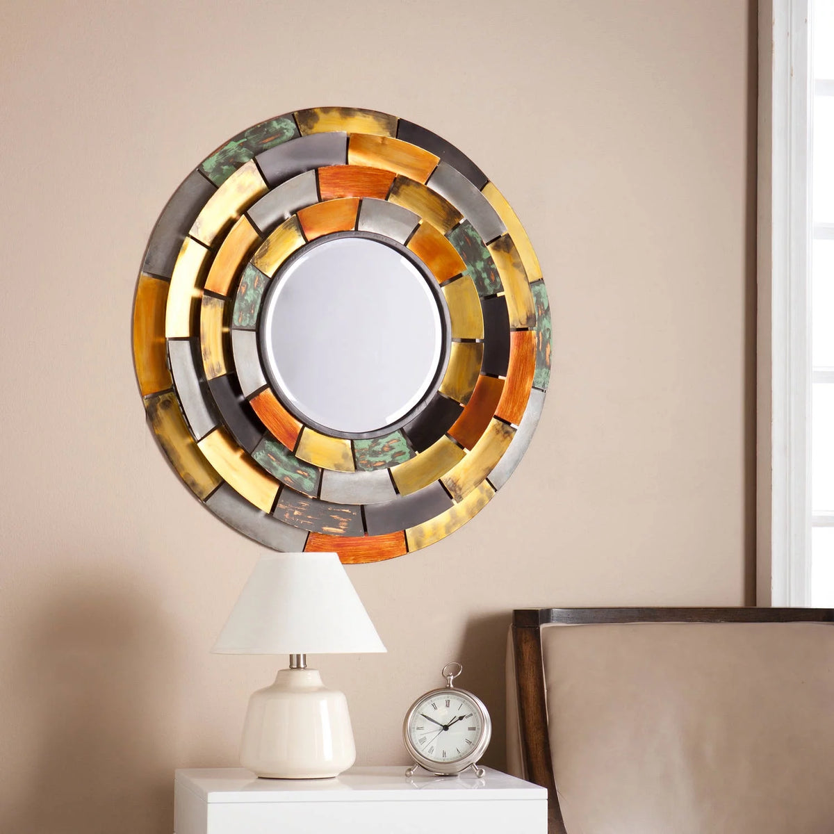 Round Decorative Wall Mirror 31 x 3 P2365