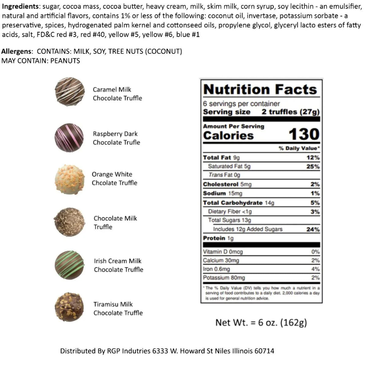 Chocolate Truffles Chocolate Box M730312