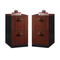 2 Drawer Wood Filing Cabinet Set C242