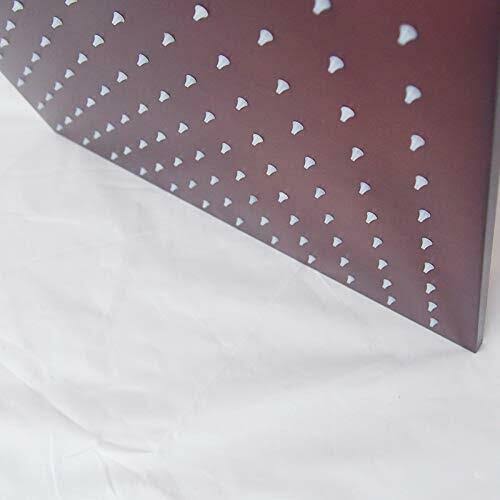 Oil Rubbed Bronze Ceiling Mount Rainfall LED Shower Head with Shower Arm X81351