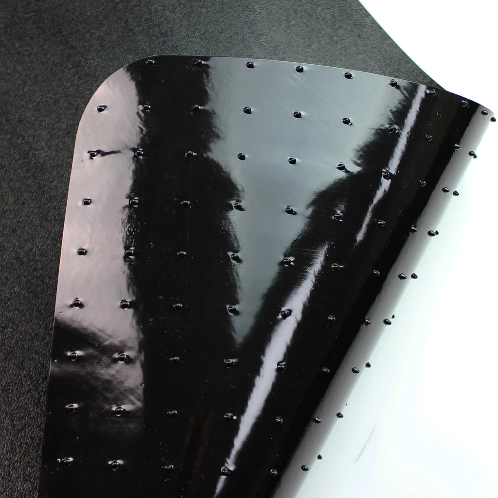 Black Vinyl Lipped Chair Mat for Carpets 45" x 53" E7119
