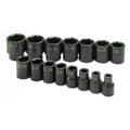 15 Piece 1/2" Drive 6 Point SAE Impact Socket Set A73314