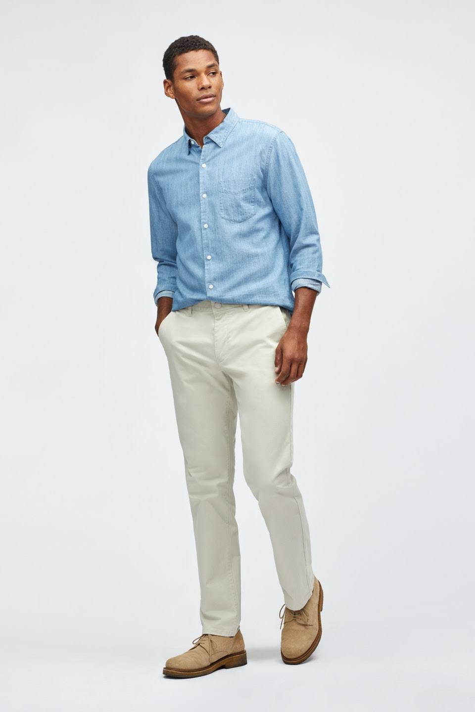 Slim Stretch Washed Chinos L56009