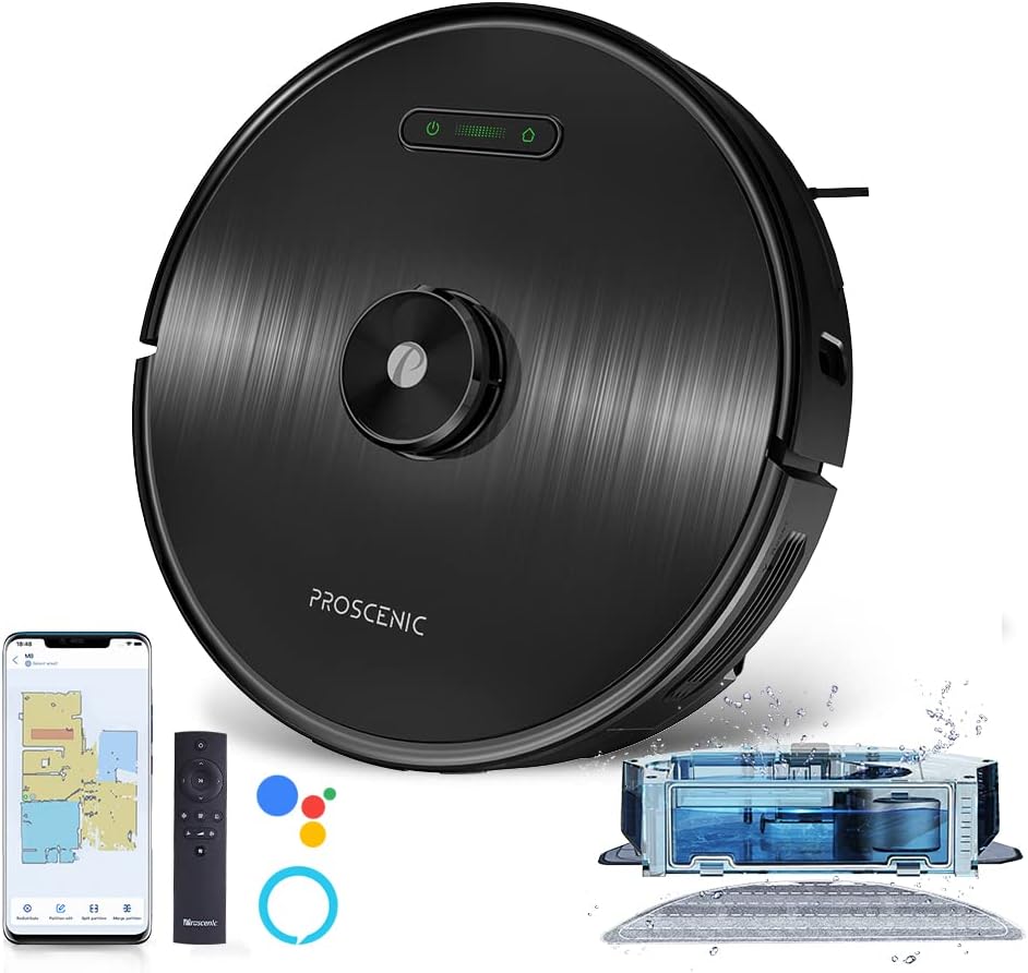 Robot Vacuum, Lidar Navigation, 3-in-1 Vacuum and Mop with 3000Pa Suction U98835