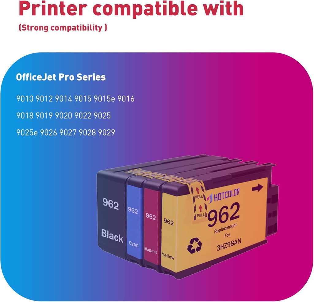 962XL Ink Cartridges Combo Pack 4PK R954