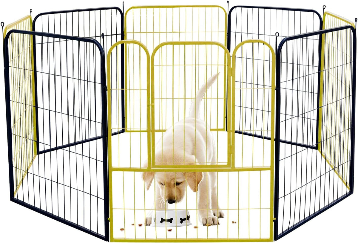 Dog Playpen Outdoor, 4/8/16 Panels, 24/40 Height, with Doors T24033