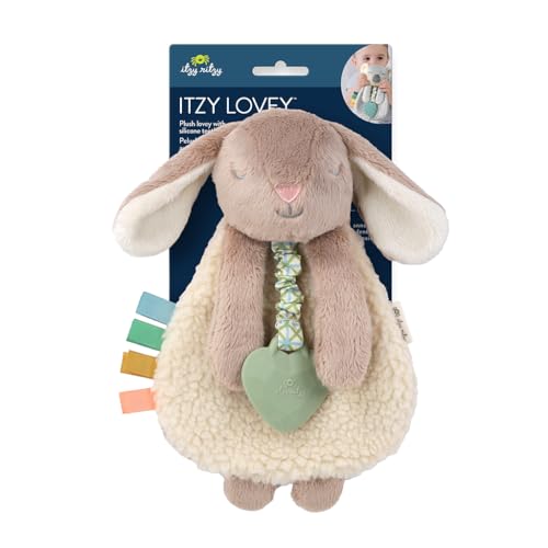 Baby Lovey with Teether, Textured Ribbons & Dangle Arms N775