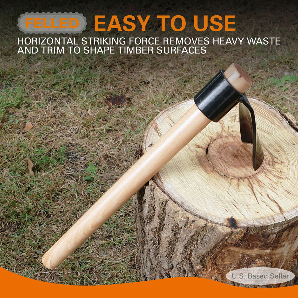 Curved Adze Woodworking Tool with 18 Inch Handle V998138