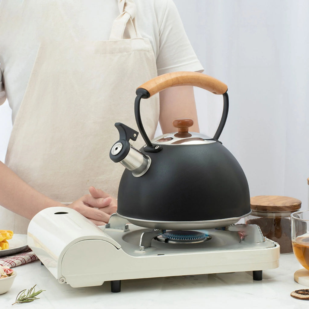 Black 2.5L Stainless Steel Tea Kettle K62375