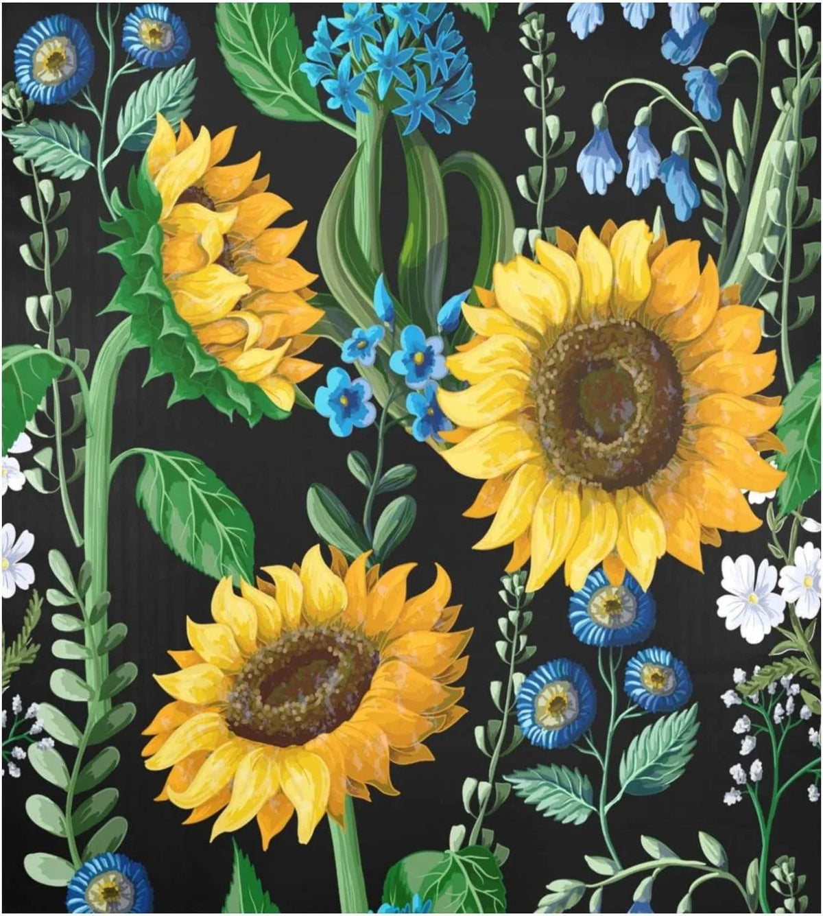 Botanical Sunflower Dishwasher Magnet Cover 23"Wx26"H B7212