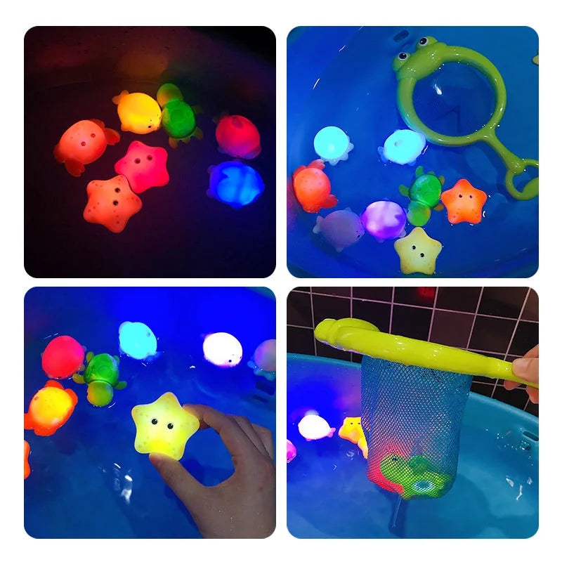 Fishing Game Bath Toys with Fish Net H149
