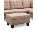 Beige Sectional Ottoman C87218