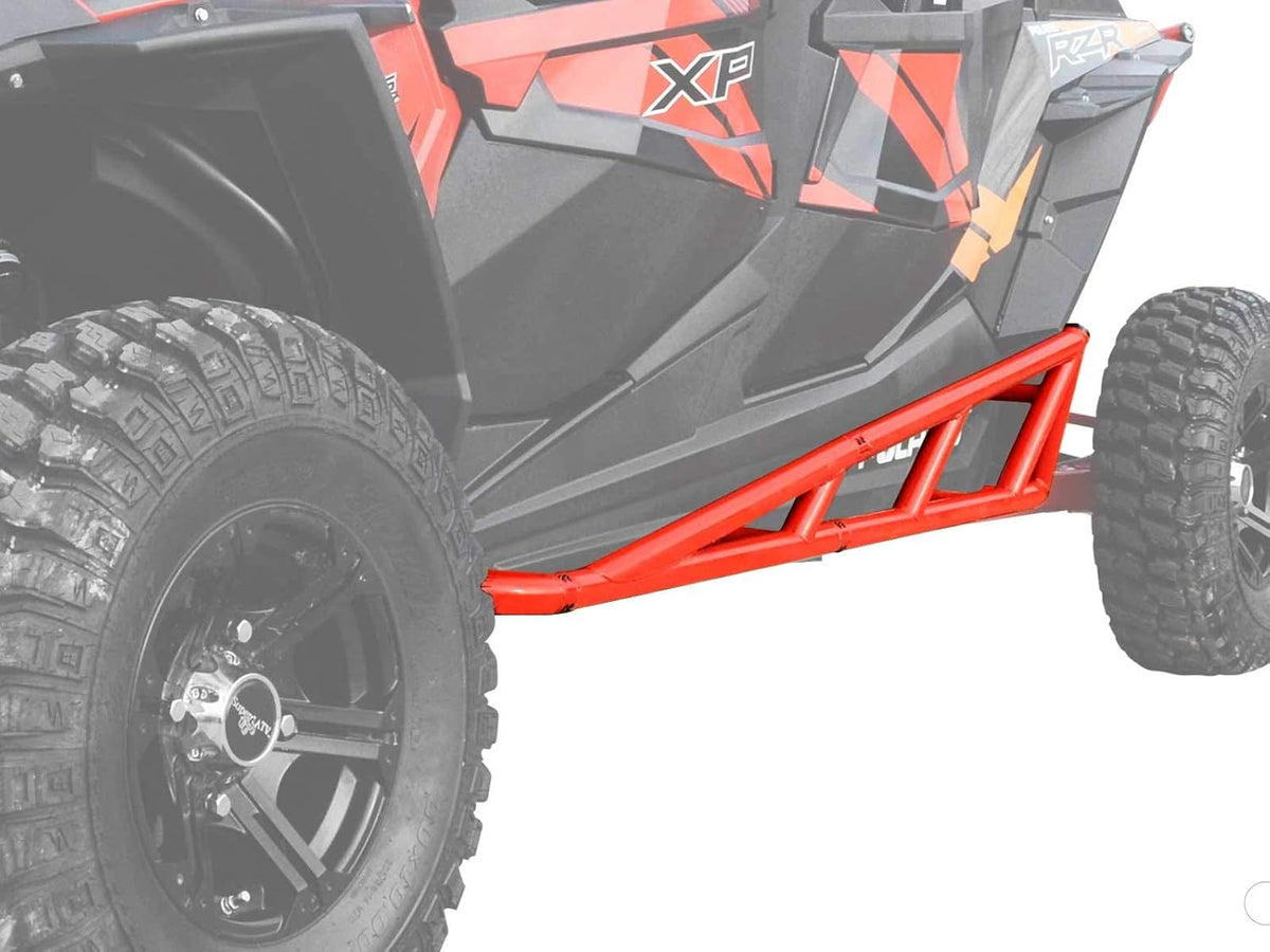Red Nerf Bars with UV-Resistant Powder Coat Finish A8502