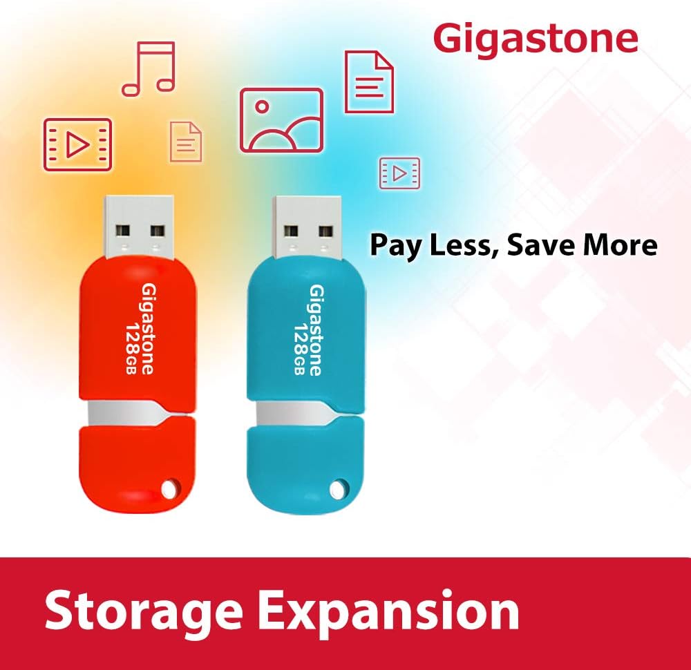 128GB 2-Pack USB 2.0 Flash Drive J9165