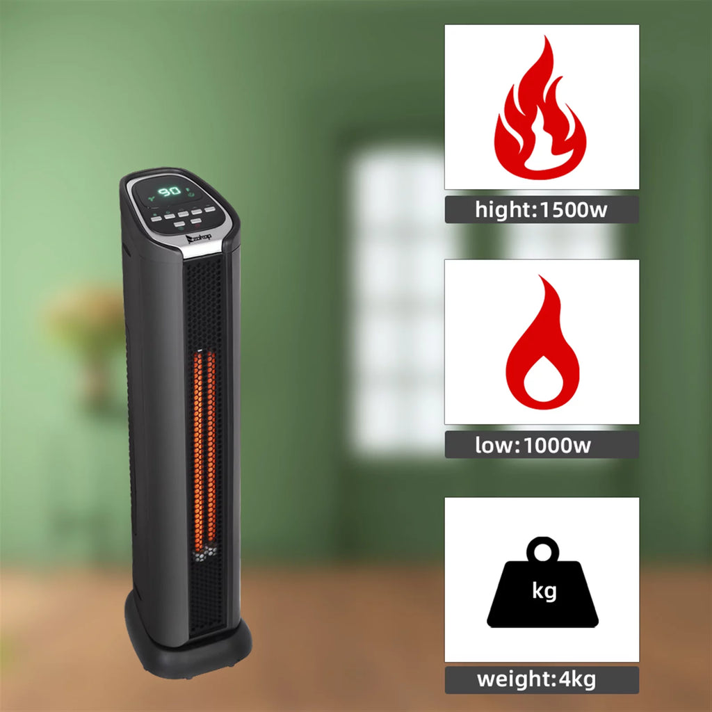 24'' 1500W Adjustable Electric Space Heater O145327