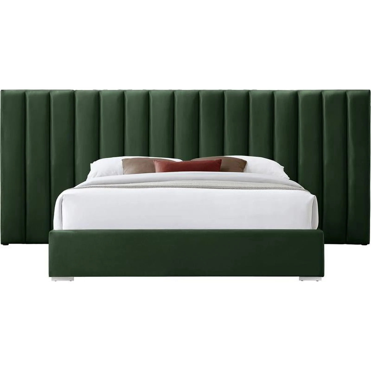 Green Velvet King Bed G515
