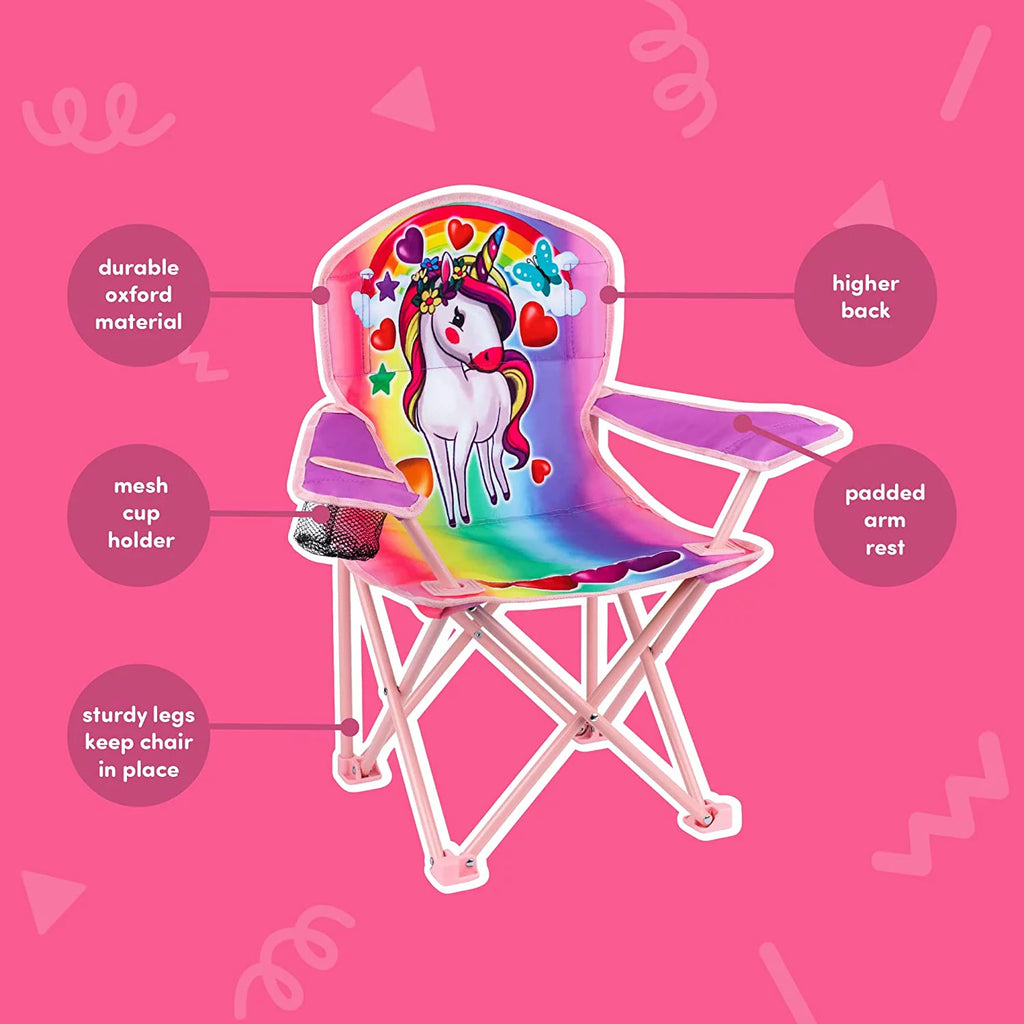 Unicorn Kids Foldable Chair with Carrying Bag J492832