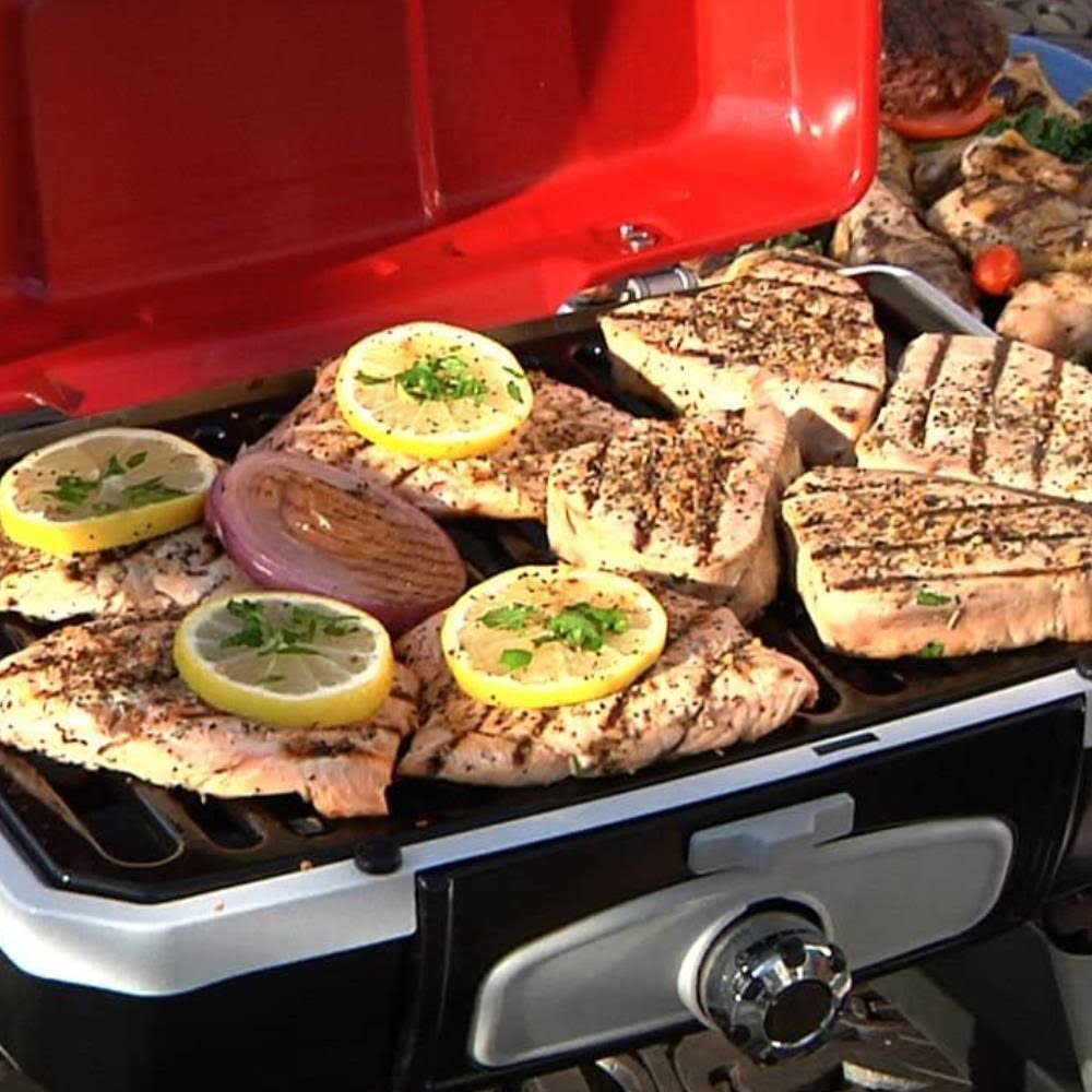 Portable Tabletop Gas Grill Red R367