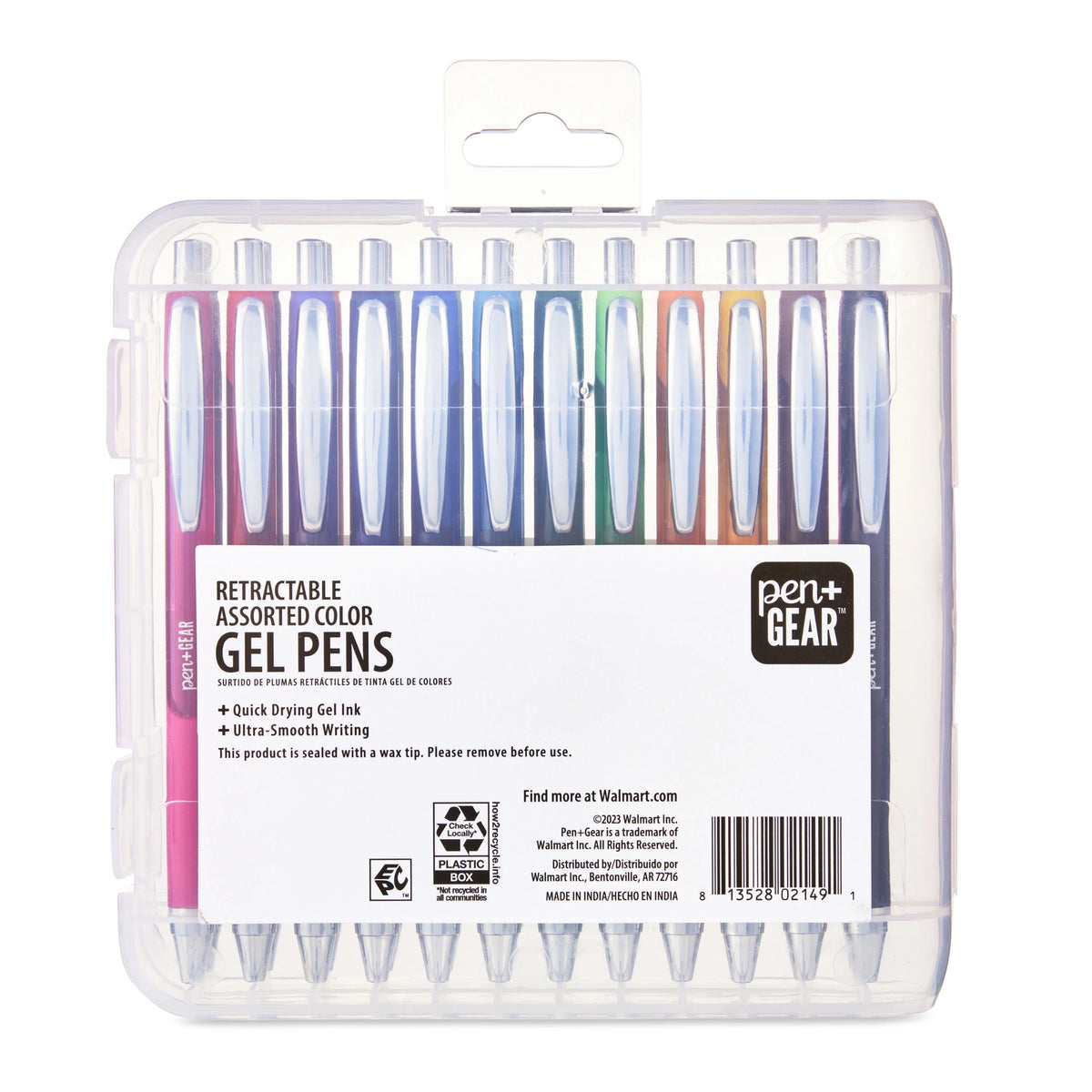 Retractable Gel Pens, Assorted Colors, 24 Count Q584