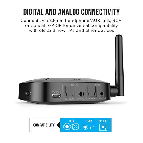 Bluetooth Audio Transmitter for 2 Wireless Headphones U16937