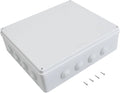 White ABS Plastic IP65 Junction Box Electrical Project Enclosure 15.7 x 13.8 x 4.7 inch Pack of 2 S90772