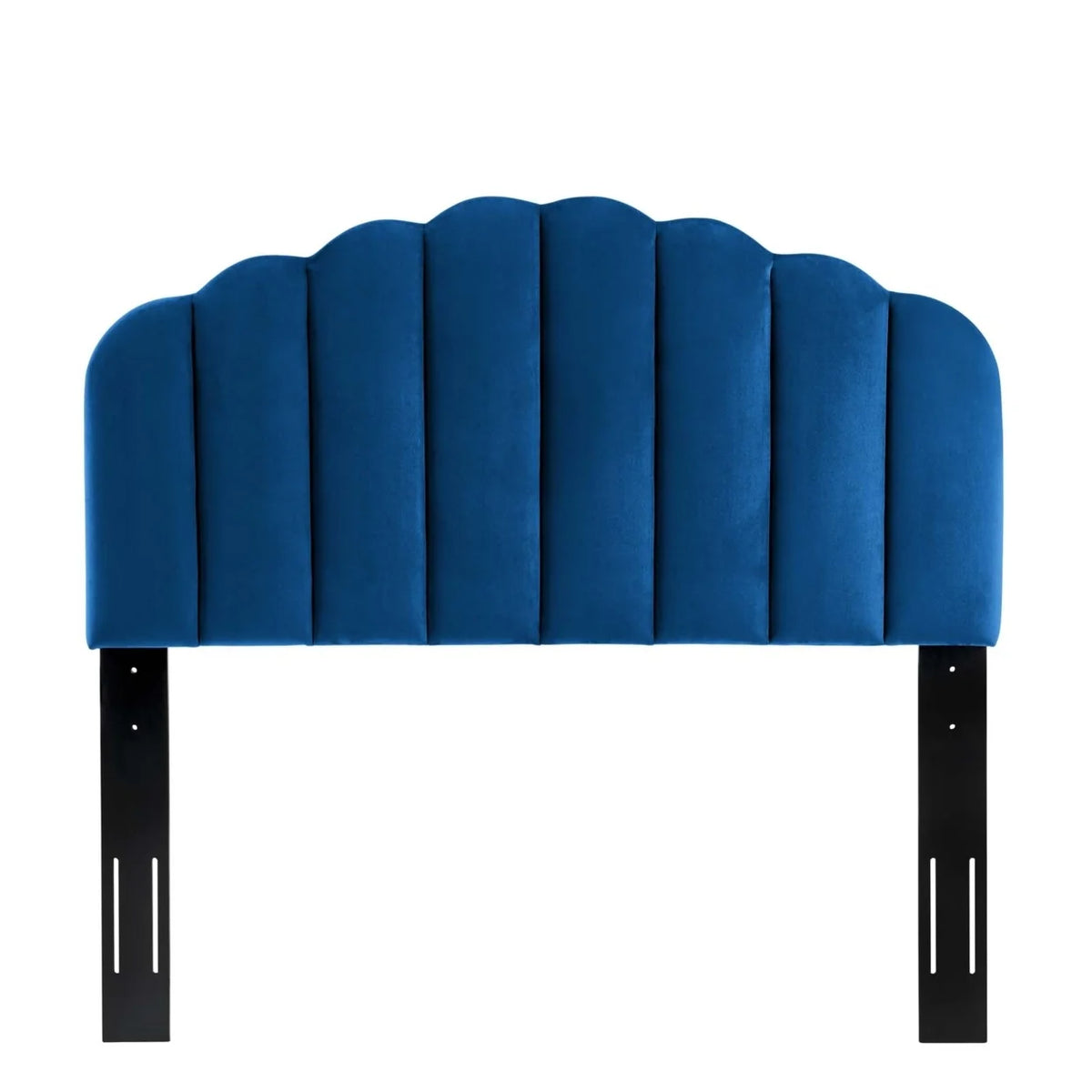 King California King Velvet Headboard Navy D1481