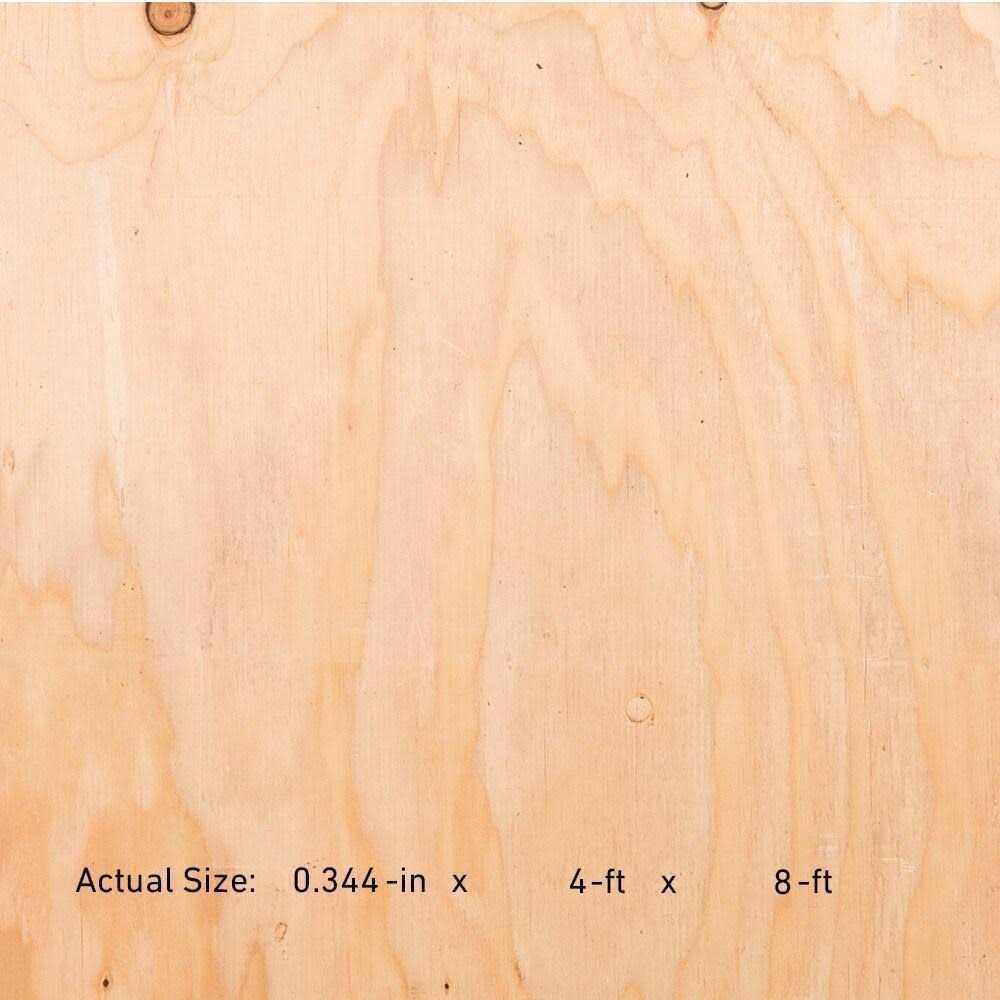 3/8-in x 4-ft x 8-ft Douglas Fir Plywood Sheathing P5758