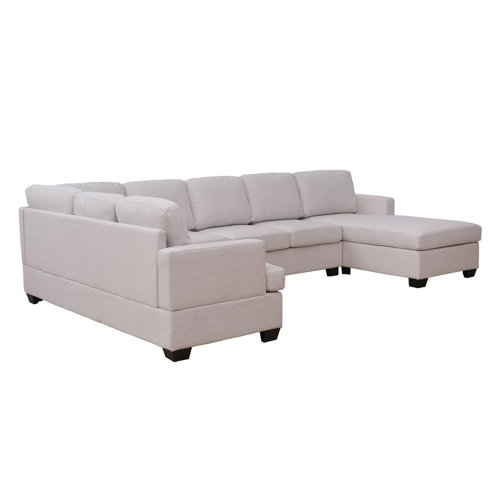 Beige U-Shape Sectional Sofa M932