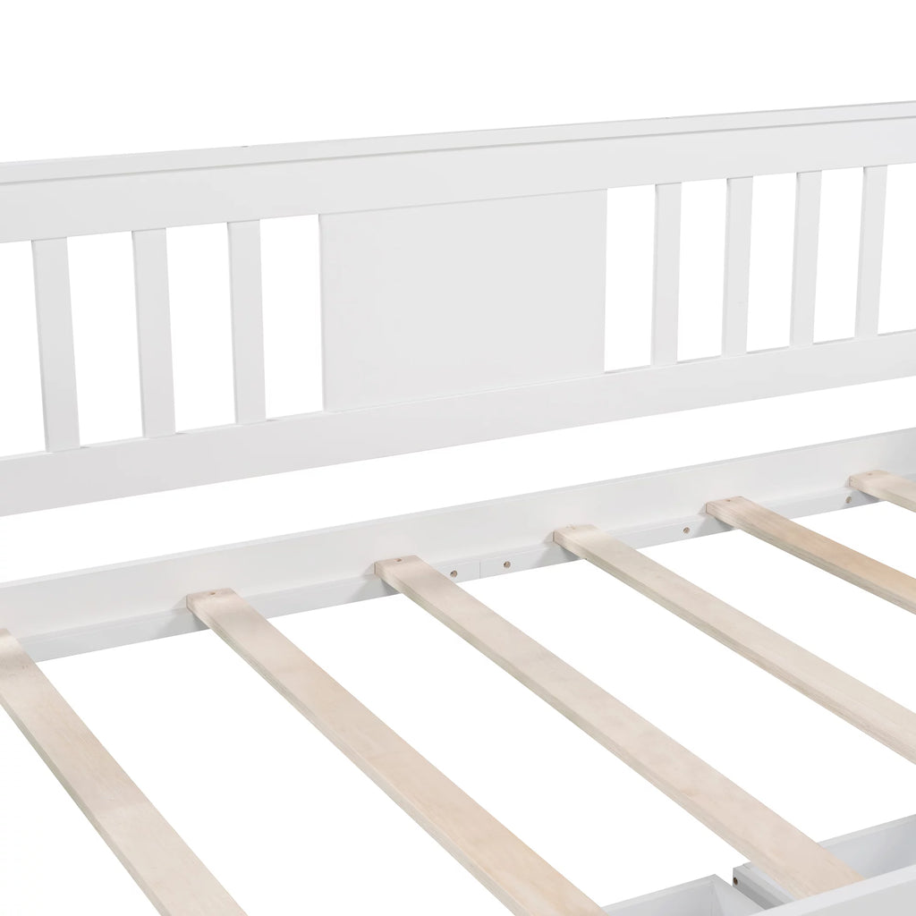 Twin Size White Daybed with Two Drawers E450858
