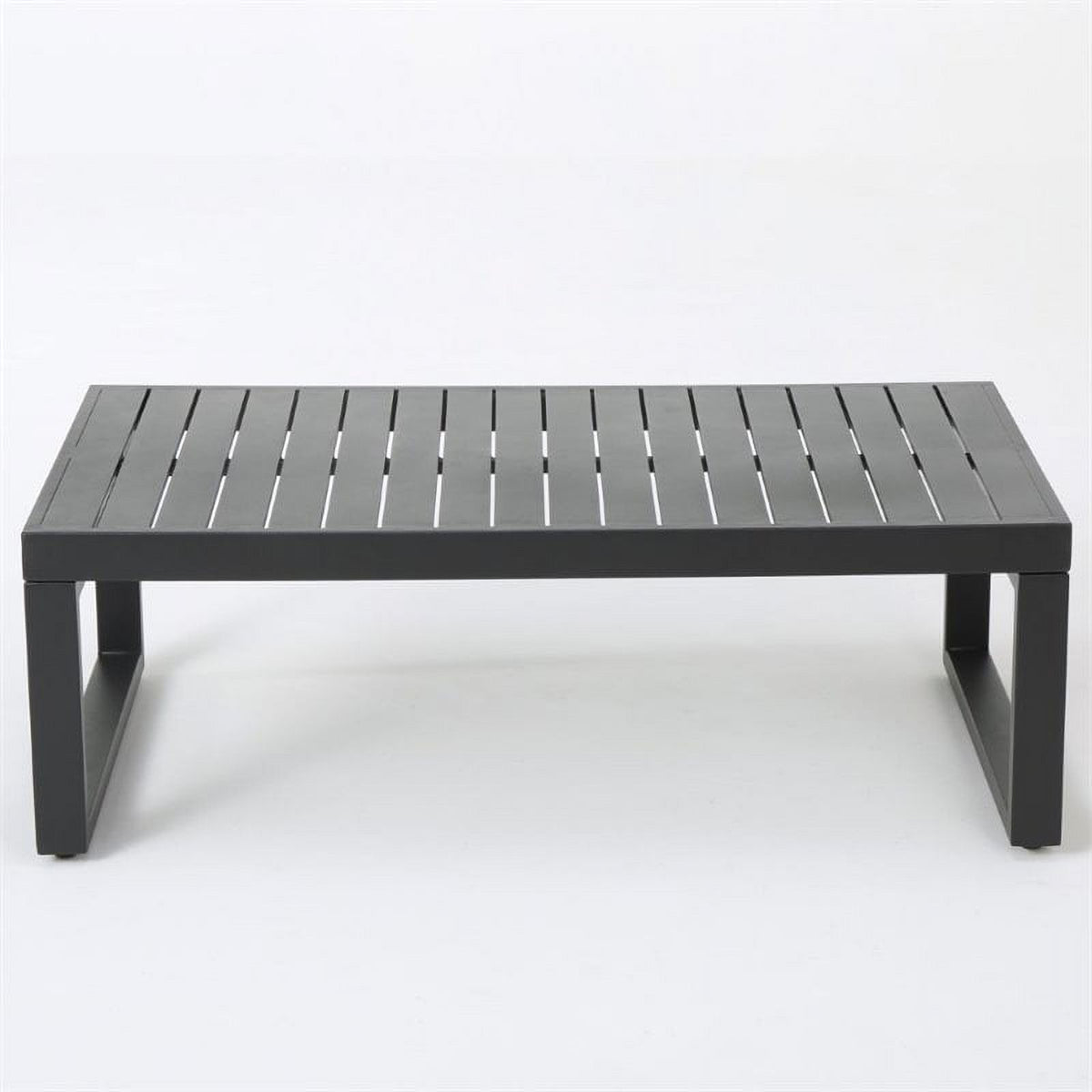 12-Piece Outdoor Aluminum Sectional Sofa Set in Black I9986