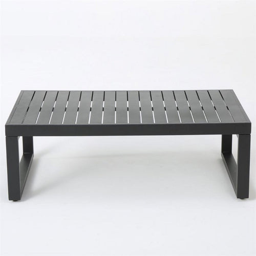 12-Piece Outdoor Aluminum Sectional Sofa Set in Black I9986