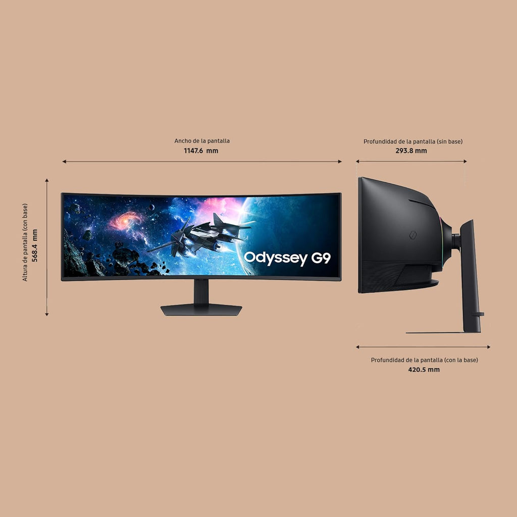 49'' Curved VA Panel DWQHD Gaming Monitor with Adjustable Stand K636
