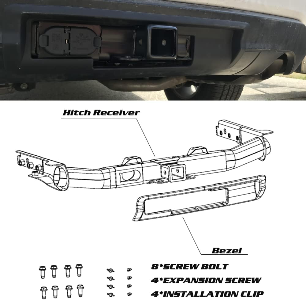 Trailer Hitch Receiver and Bezel N8607