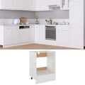 White Oven Cabinet Engineered Wood X71953