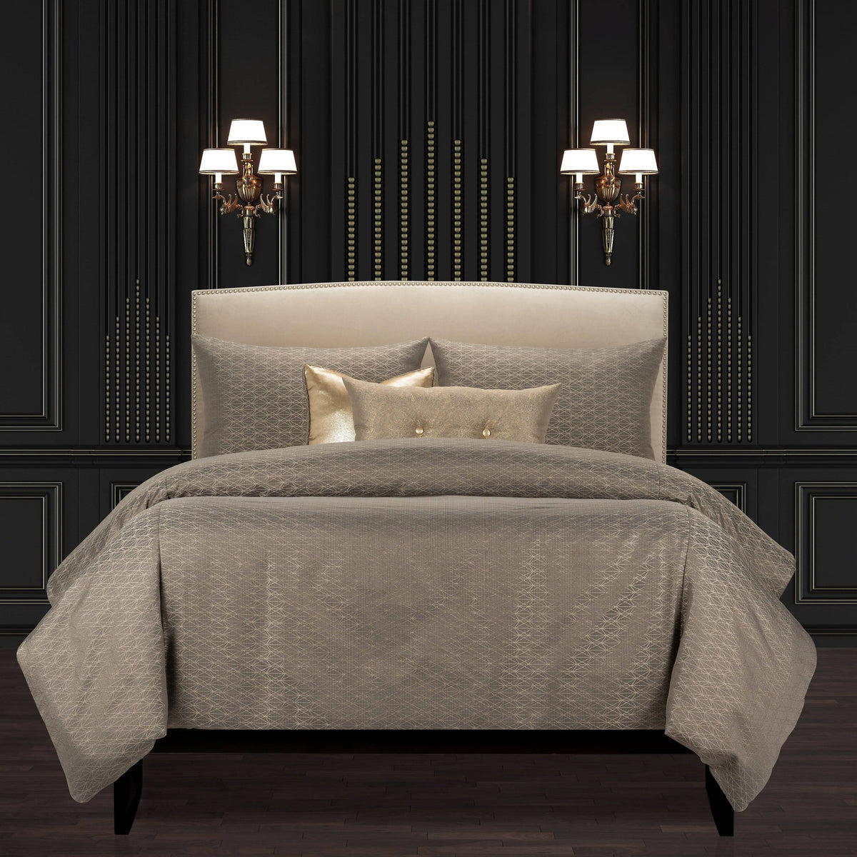 Brown California King Luxury Bedding Set H31745