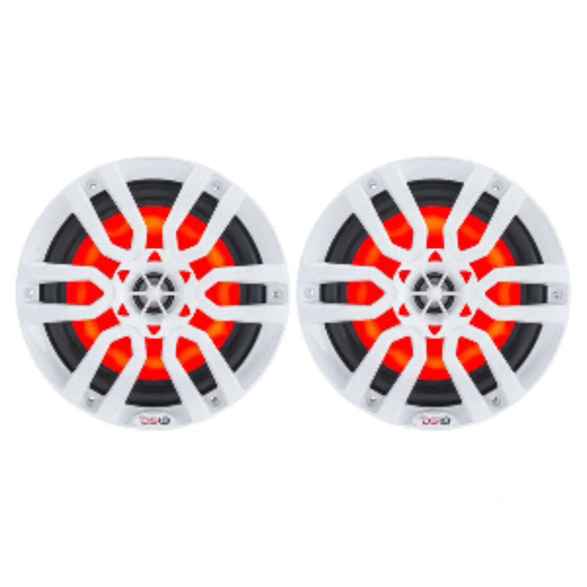 6.5 2 Way Marine Speaker System RGB LED Light 300 Watts Max 2 Pack B337060