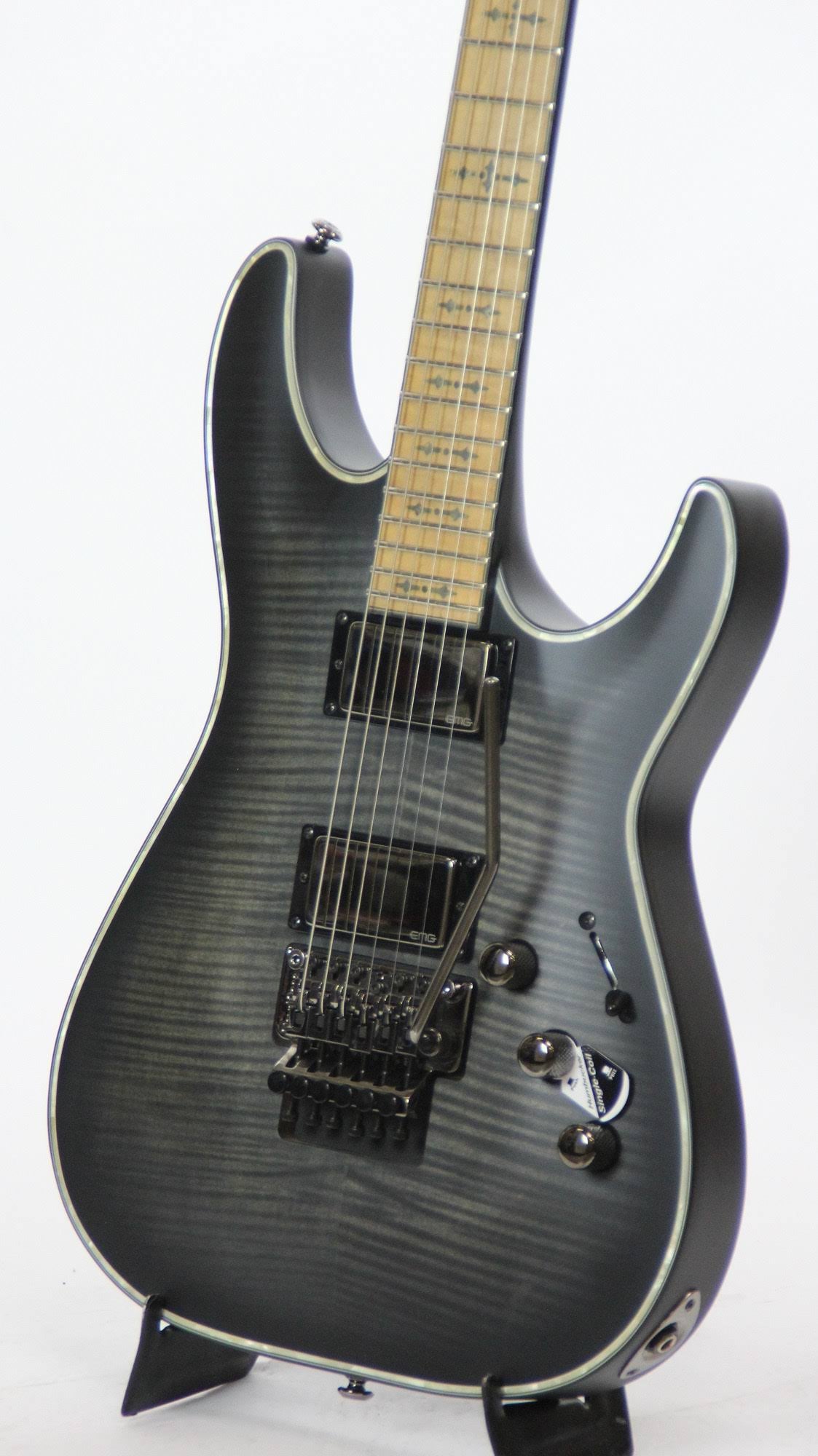 See-Thru Black Satin Electric Guitar B603738