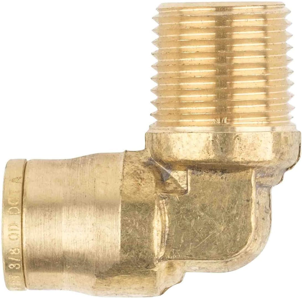 21 Pieces Brass Push to Connect Air Brake Line Fittings Connector Kit with Air Brake Line Cutter Q724647