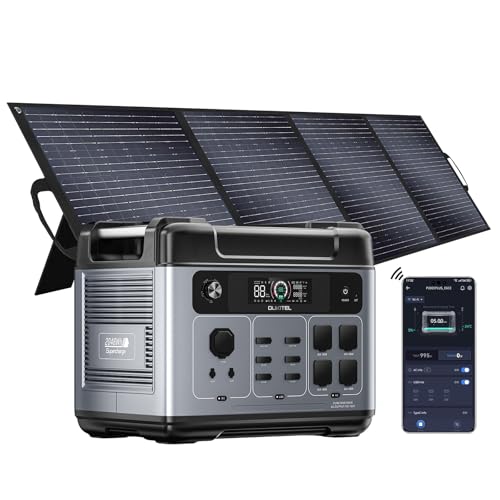 2400W Solar Generator with 200W Solar Panel, 2048Wh Power Station Q617598