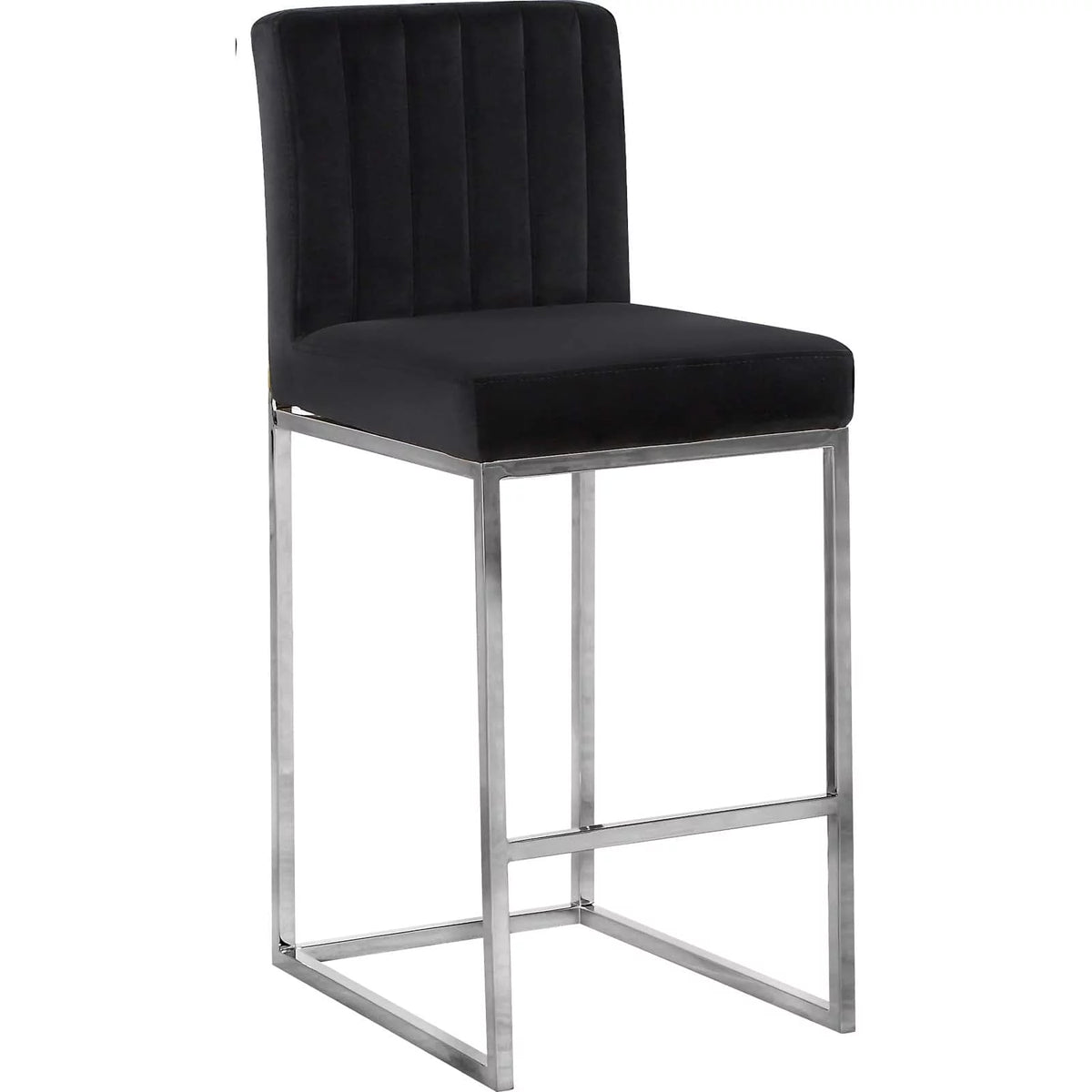 Gray Velvet Counter Stool V743378