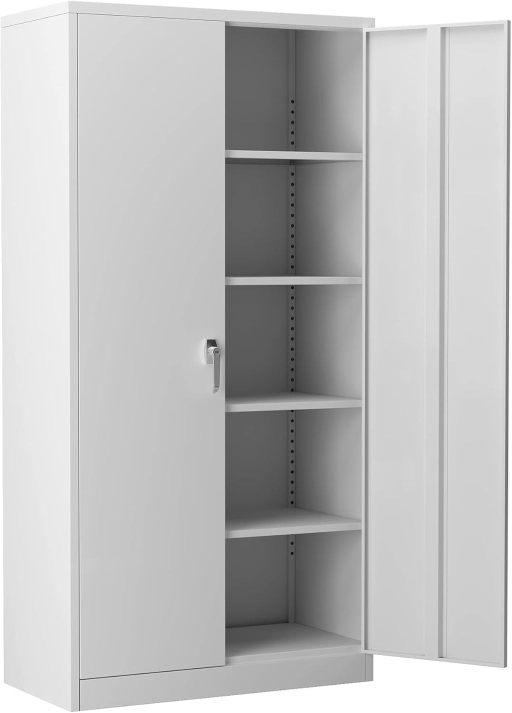 72 Inches Steel Locking Storage Cabinet with 4 Adjustable Shelves I6115