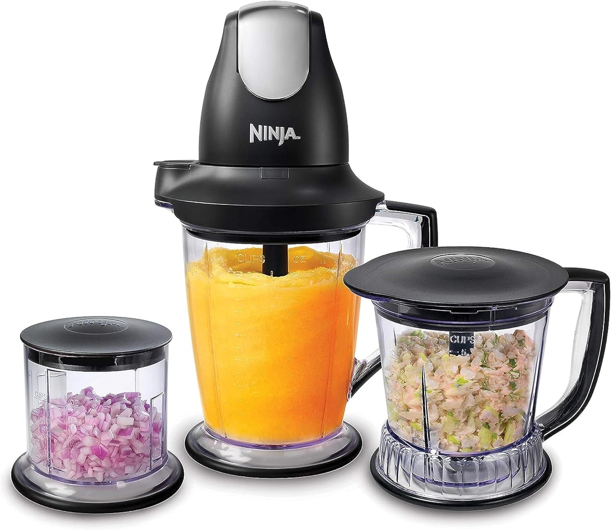 Black Blender Food Processor with 48oz Pitcher M4963