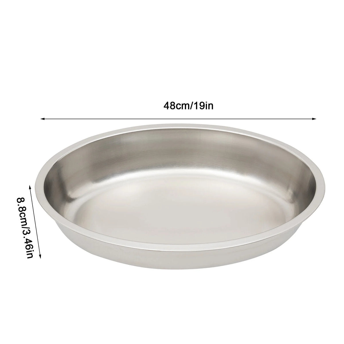 5.5L Stainless Steel Oval Chafing Dish with Lid X209319