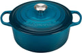 Enameled Cast Iron Round Dutch Oven, 5.5 qt., Deep Teal M64251